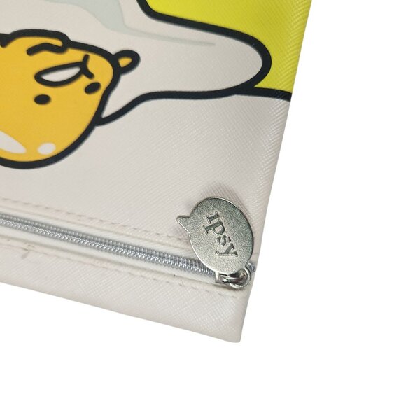 Gudetama Ipsy Zipper Pouch 8"x5" Yellow & White Egg Design Sanrio - Picture 5 of 8